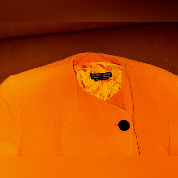 Giorgio Armani Vibrant Orange Blazer - Picture 2 of 2